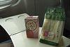 Lunch on the train.  The sandwich packaging says "Unchanging sincerity and affection continue to preserve our tradition of flavour.  We send to you the lovely flavours of the wind in the meadows."  That is quite a sandwich indeed!